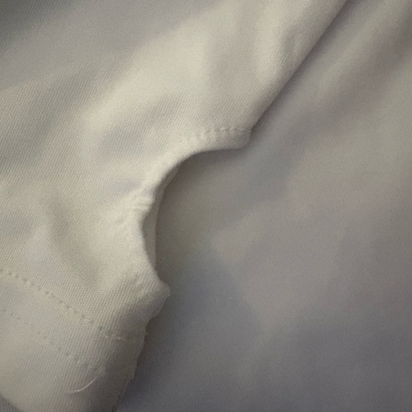 Champion White Quarter Zip Athletic Pullover Long Sleeve Top Size Large - Picture 4 of 4